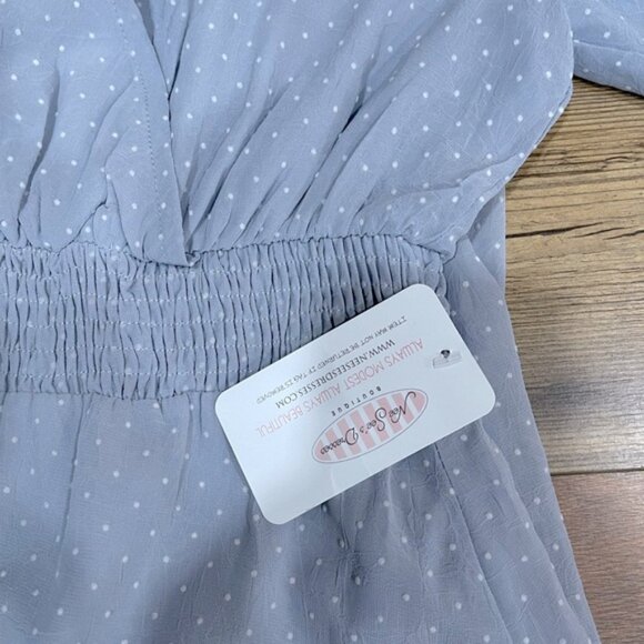 Light Blue Polka Dot Dress - Picture 2 of 5